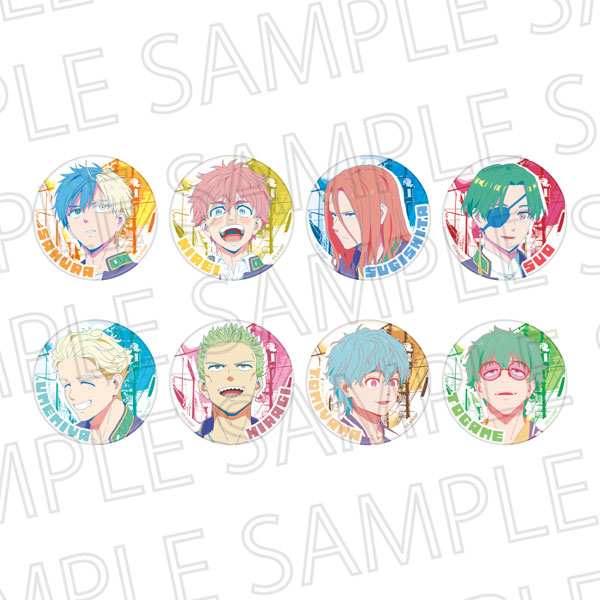 SR-GYM WIND BREAKER Trading Tin Badge (Pop Color) 8Pack BOX Bild 1