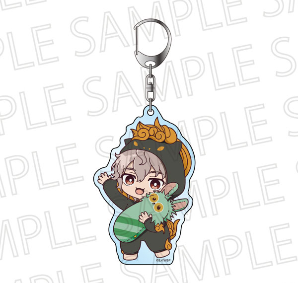 SR-GYM WIND BREAKER Relax Time Acrylic Keychain Chouji Tomiyama รูปภาพ 1