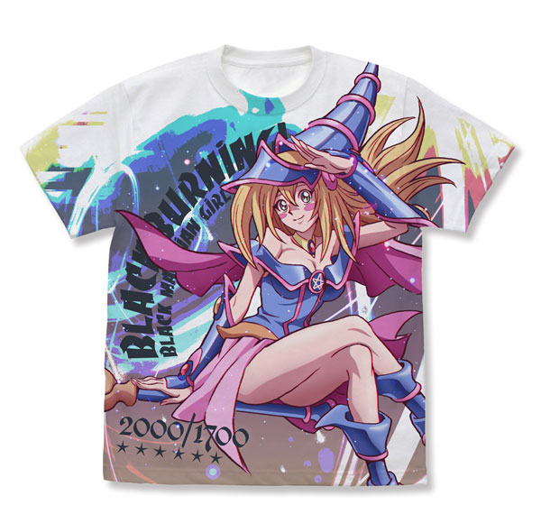 COSPA Yu-Gi-Oh! Duel Monsters Dark Magician Girl Full Graphic T-shirt /WHITE-S
