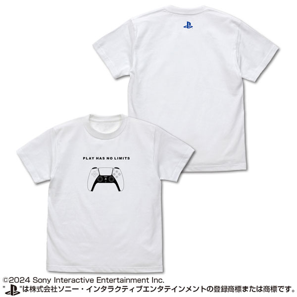 COSPA PlayStation T-shirt for PlayStation 5 DualSense Wireless Controller /WHITE-L