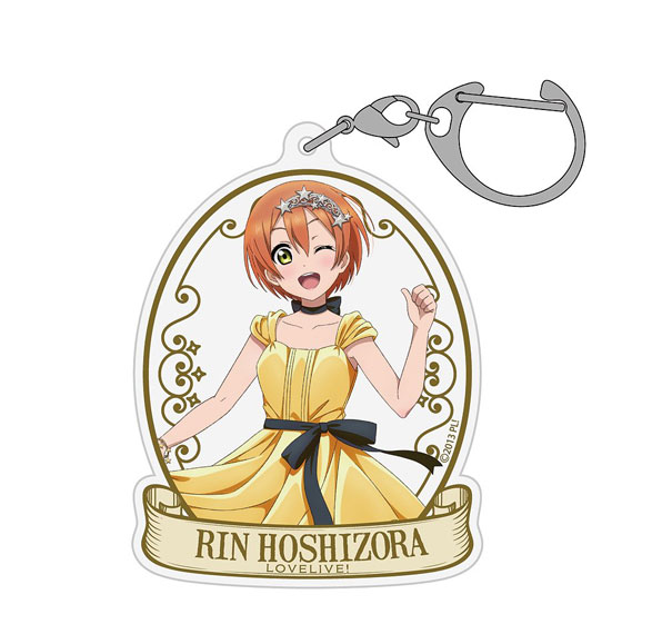 COSPA Love Live! New Illustration Rin Hoshizora Acrylic Multi Keychain Party Dress 2024 Ver.