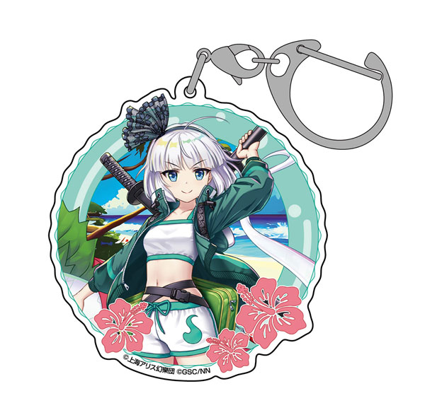 COSPA Touhou LostWord Youmu Konpaku Acrylic Multipurpose Keychain Sunny Dual-Wielder Ver. รูปภาพ 1