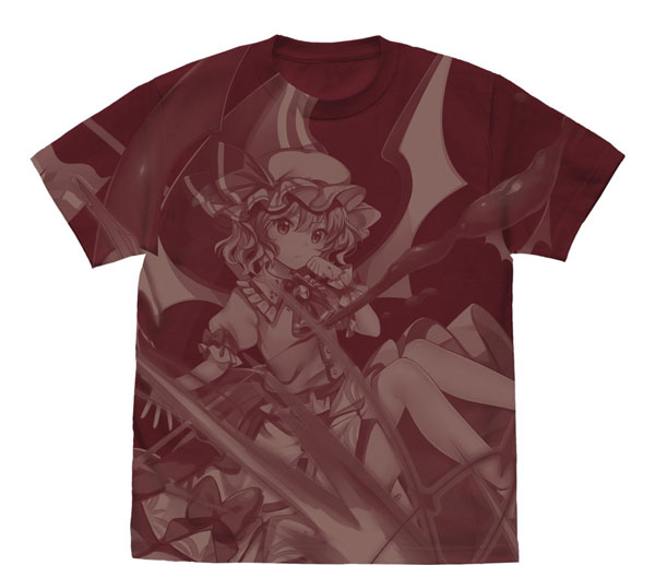 COSPA Touhou LostWord Remilia Scarlet All Print T-shirt /BURGUNDY-M รูปภาพ 1
