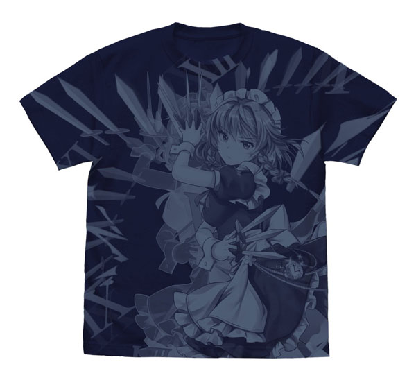 COSPA Touhou LostWord Sakuya Izayoi All Print T-shirt /NAVY-M image 1