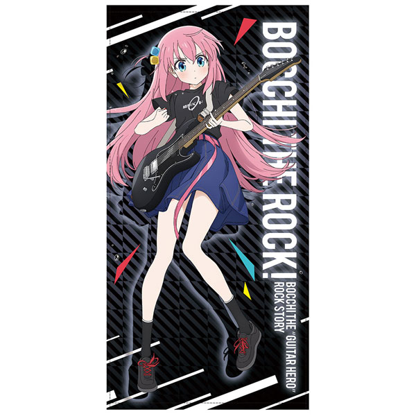COSPA Anime "BOCCHI THE ROCK!" Hitori Gotoh 120cm Big Towel Playing the guitar Ver.