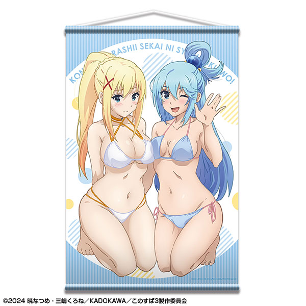 License Agent KonoSuba 3 B2 Wall Scroll Design 01 (Aqua & Darkness)