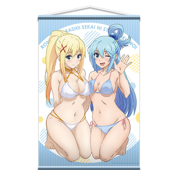 License Agent KonoSuba 3 B2 Wall Scroll Design 01 (Aqua & Darkness) รูปภาพ 1