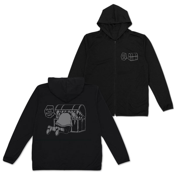 COSPA Frieren: Beyond Journey's End Frieren Getting Eaten by Mimic Thin Dry Hoodie /BLACK-XXL