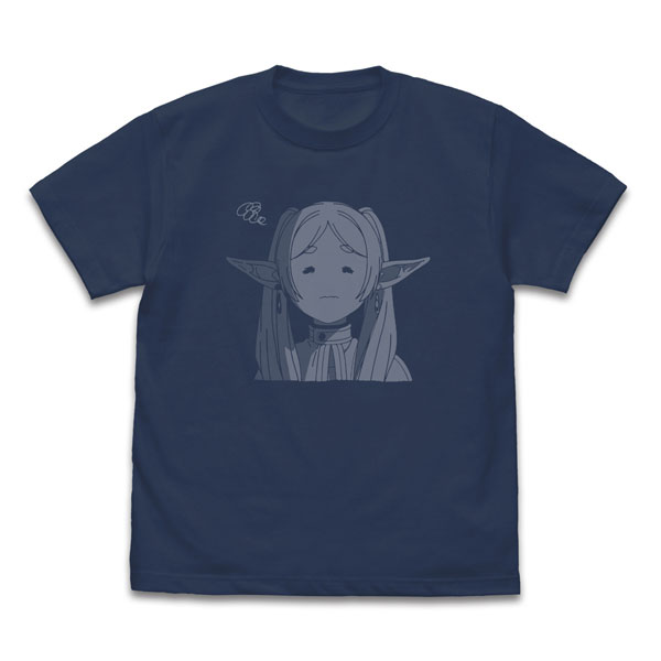 COSPA Frieren: Beyond Journey's End Frieren Face T-shirt Looking So Disgusted ver. /SLATE-M 图片 1