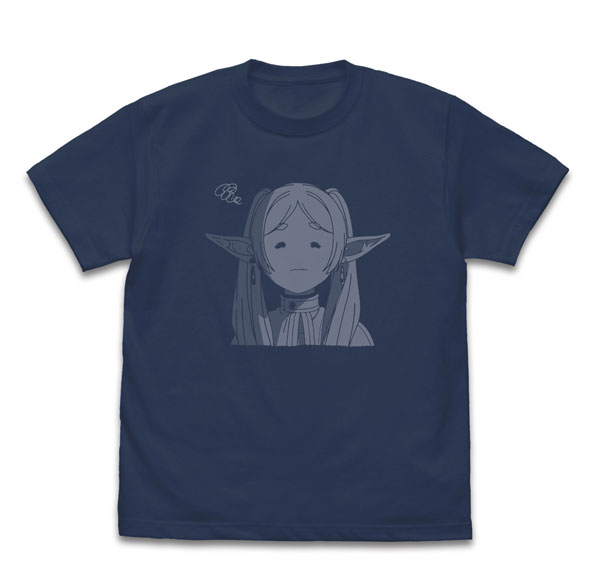 COSPA Frieren: Beyond Journey's End Frieren Face T-shirt Looking So Disgusted ver. /SLATE-XL รูปภาพ 1