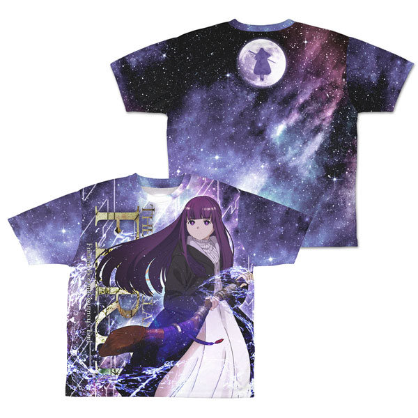 COSPA Frieren: Beyond Journey's End Fern Double-sided Full Graphic T-shirt /L