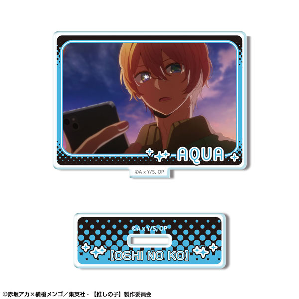 License Agent TV Anime [Oshi no Ko] Mini Acrylic Stand Ver.3 Design 02 (Aqua)
