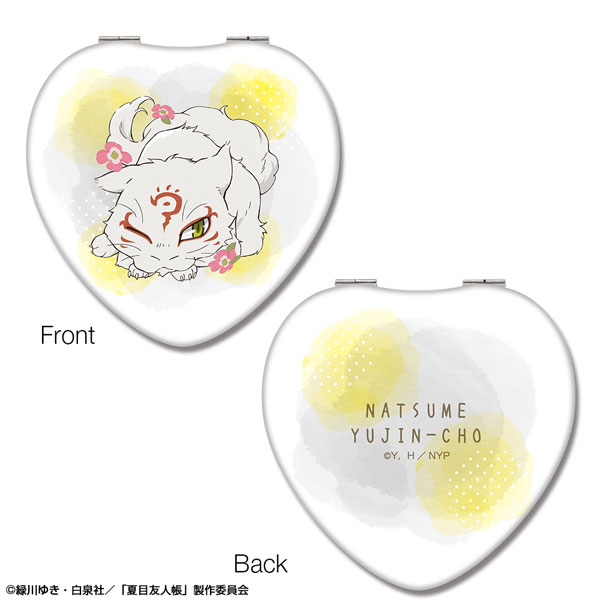 License Agent Natsume Yuujinchou Heart-shaped Compact Mirror Ver.2 Design 03 (Madara)