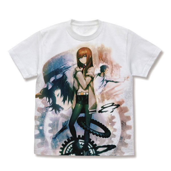 COSPA Steins;Gate Kurisu Makise Full Graphic T-shirt /WHITE-XL Bild 1