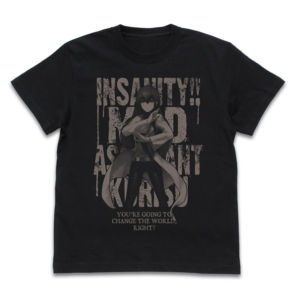 COSPA Steins;Gate Hououin Kurisu T-shirt /BLACK-S