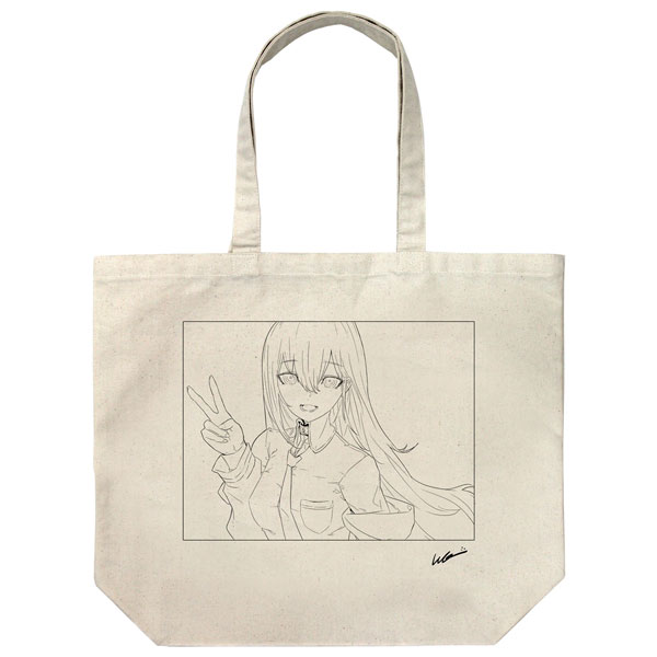 COSPA Steins;Gate New Illustration Kurisu Makise Large Tote Bag huke Ver. /NATURAL imagen 1