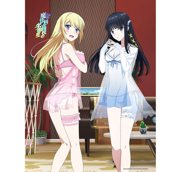 Key-th The Irregular at Magic High School 3rd Season New Illustration B2 Wall Scroll (Miyuki Shiba & Angelina / Loungewear) รูปภาพ 1