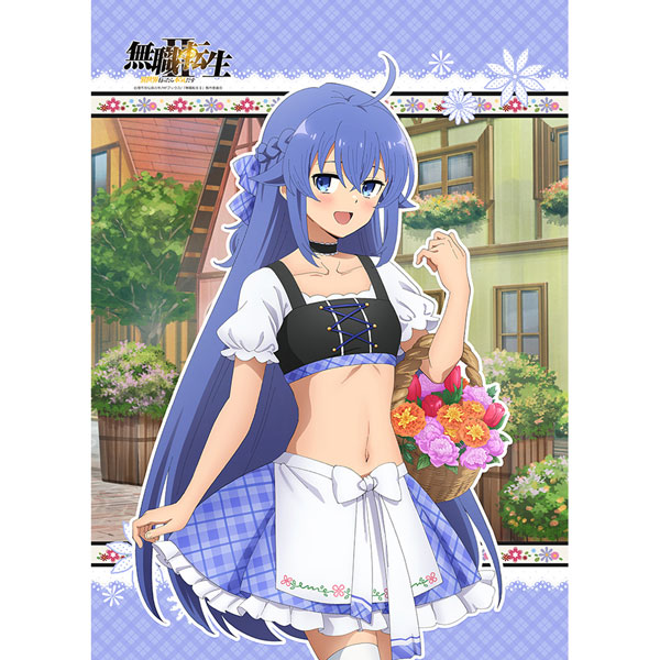 Curtain Damashii Mushoku Tensei: Jobless Reincarnation II -Isekai Ittara Honki Dasu- New Illustration B2 Wall Scroll (Roxy / Dirndl) Double Suede