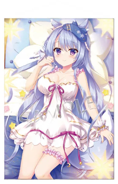 Brendream Yuki Ameto B1 Wall Scroll -Sweet Night- Kitsune-san imagen 1