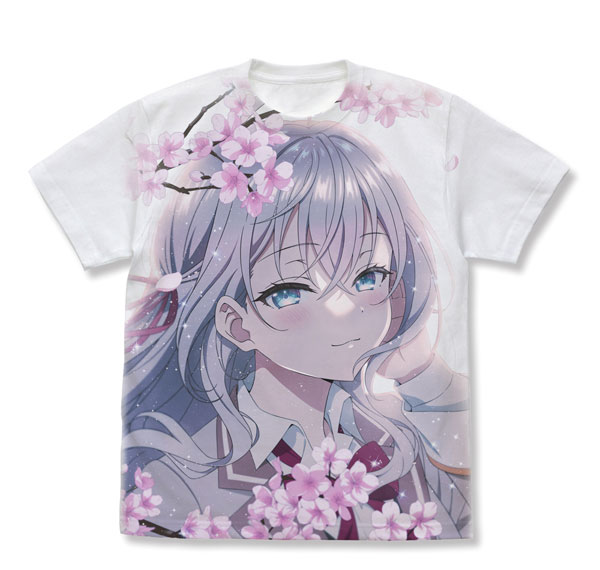 COSPA TV Anime "Alya Sometimes Hides Her Feelings in Russian" Alisa Mikhailovna Kujou Full Graphic T-shirt /WHITE-L รูปภาพ 1