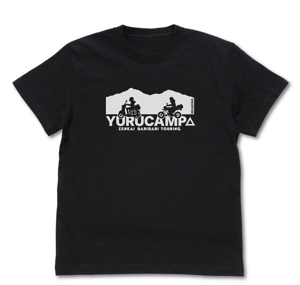 COSPA "Yuru Camp SEASON3" Rin / Ayano Touring T-shirt /BLACK-XL