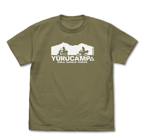 COSPA "Yuru Camp SEASON3" Rin / Ayano Touring T-shirt /LIGHT OLIVE-M