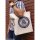 COSPA "Yuru Camp SEASON3" Rin Shima Face Large Tote Bag /NATURAL รูปภาพ 2
