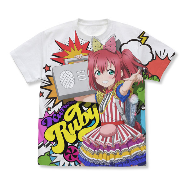 COSPA Love Live! Sunshine!! New Illustration Ruby Kurosawa Full Graphic T-shirt Solo Concert ver./WHITE-L Bild 1