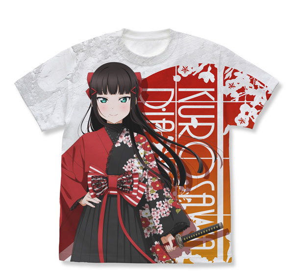 COSPA Love Live! Sunshine!! New Illustration Dia Kurosawa Full Graphic T-shirt Solo Concert ver./WHITE-XL