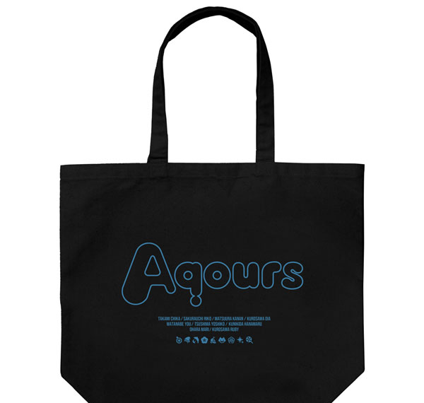 COSPA Love Live! Sunshine!! Aqours Large Tote Bag Ver2.0 /BLACK Bild 1