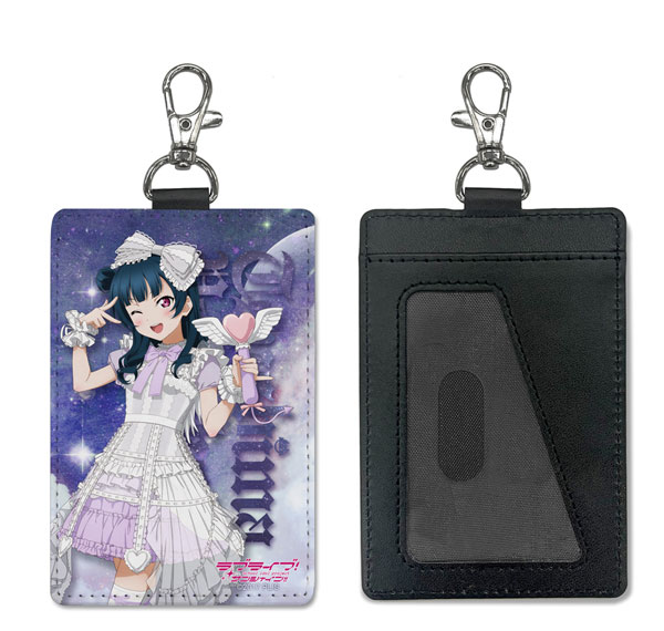 COSPA Love Live! Sunshine!! New Illustration Yoshiko Tsushima Pass Case (w/Swivel Snap Hook) Solo Concert ver.