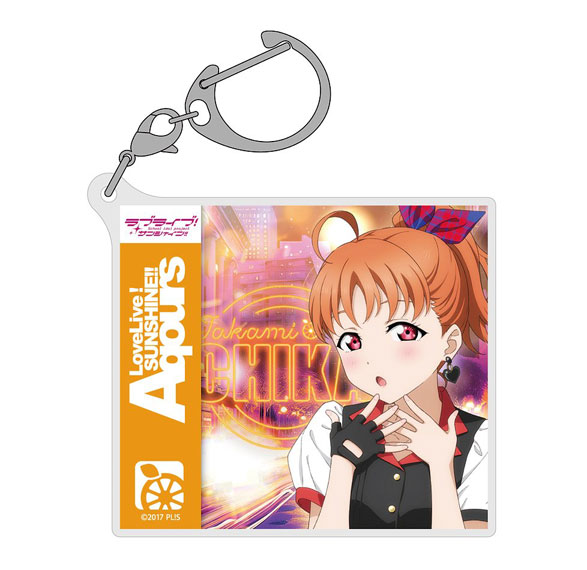 COSPA Love Live! Sunshine!! New Illustration Chika Takami Acrylic Multi Keychain Solo Concert ver. gambar 1