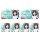 COSPA Love Live! Sunshine!! New Illustration Kanan Matsuura Mini Sticker Set Solo Concert ver. รูปภาพ 2
