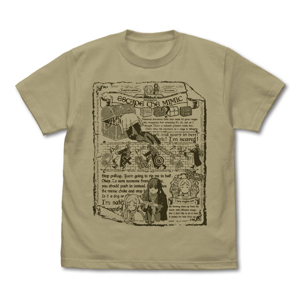 COSPA Frieren: Beyond Journey's End Frieren & Fern Escape The Mimic T-shirt /SAND KHAKI-S 图片 1
