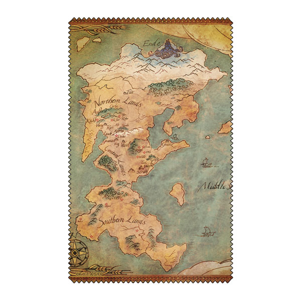 COSPA 葬送のフリーレン クリーナークロス 世界地図Ver. 画像 1