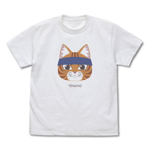 COSPA TV Anime "Ramen Akaneko" Bunzo's "TENCHO" T-shirt /WHITE-L