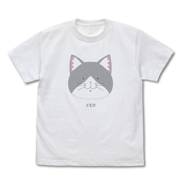 COSPA TV Anime "Ramen Akaneko" Sasaki's "CEO" T-shirt /WHITE-M