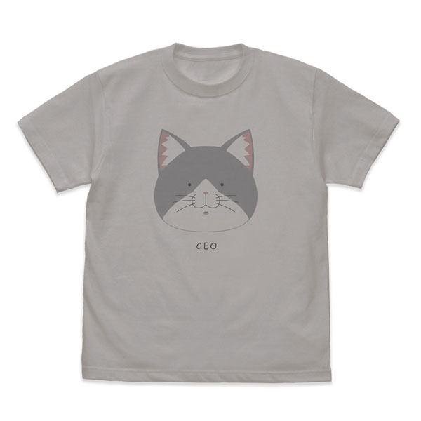 COSPA TV Anime "Ramen Akaneko" Sasaki's "CEO" T-shirt /LIGHT GRAY-XL