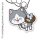 COSPA TV Anime "Ramen Akaneko" Sasaki Acrylic Pinched hình ảnh 2