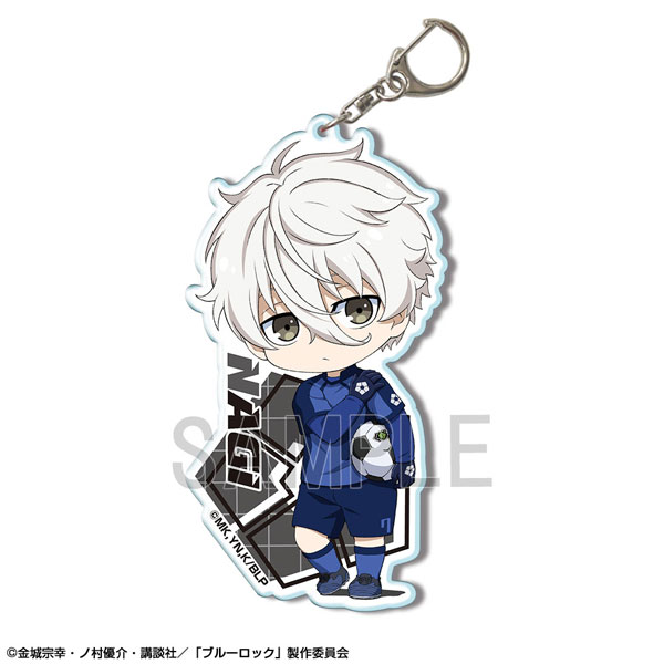 License Agent TV Anime "Bluelock" Big Acrylic Keychain Ver.2 Design 04 (Seishirou Nagi)