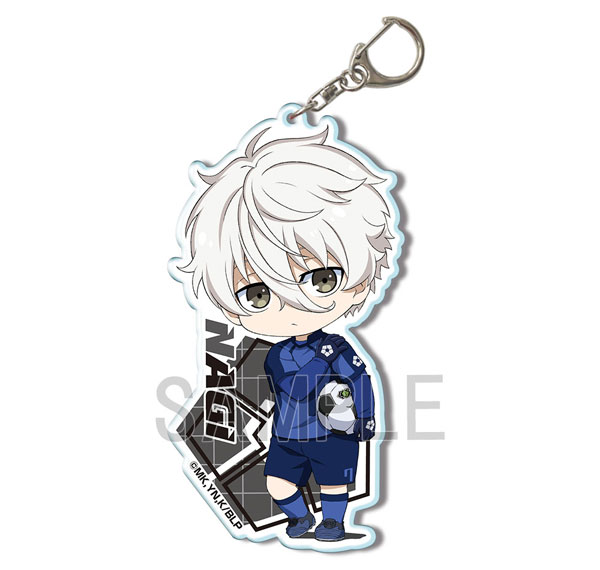 License Agent TV Anime "Bluelock" Big Acrylic Keychain Ver.2 Design 04 (Seishirou Nagi) รูปภาพ 1