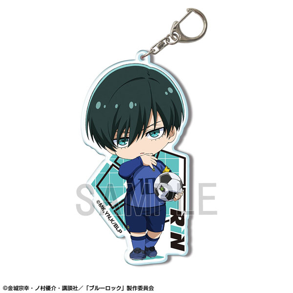 License Agent TV Anime "Bluelock" Big Acrylic Keychain Ver.2 Design 06 (Rin Itoshi) รูปภาพ 1