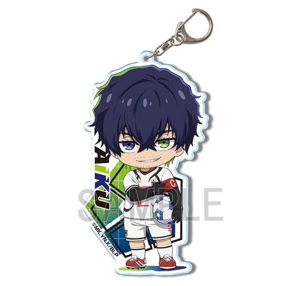 License Agent TV Anime "Bluelock" Big Acrylic Keychain Ver.2 Design 10 (Oliver Aiku) รูปภาพ 1