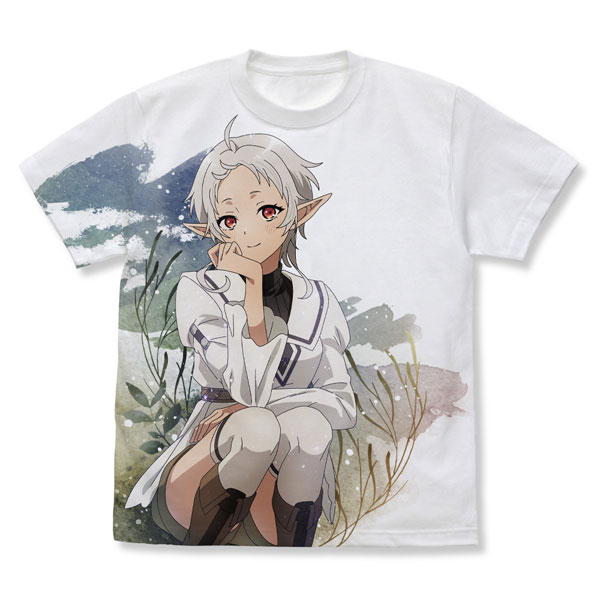 COSPA Mushoku Tensei: Jobless Reincarnation II -Isekai Ittara Honki Dasu- Sylphiette Full Graphic T-shirt /WHITE-XL