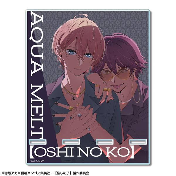 License Agent TV Anime [Oshi no Ko] Acrylic Smartphone Stand Ver.2 Design 04 (Aqua & Melt Narushima)