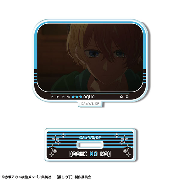 License Agent TV Anime [Oshi no Ko] Mini Acrylic Stand Ver.4 Design 02 (Aqua)