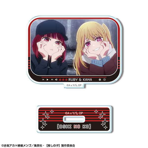 License Agent TV Anime [Oshi no Ko] Mini Acrylic Stand Ver.4 Design 09 (Ruby & Kana Arima) image 1