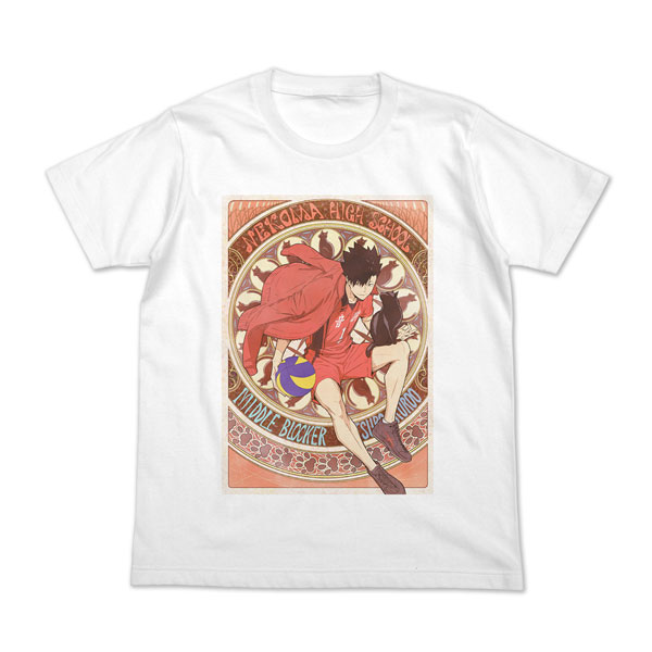 COSPA Haikyuu!! Tetsuro Kuroo Full Color T-shirt Fly High Ver./WHITE-L