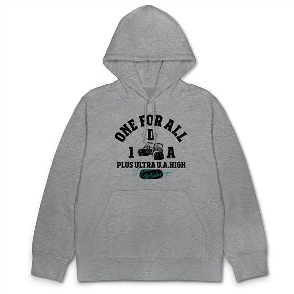 COSPA TV Anime "My Hero Academia" Izuku Midoriya College Pullover Hoodie /MIX GRAY-M