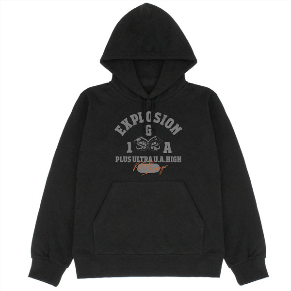 COSPA TV Anime "My Hero Academia" Katsuki Bakugo College Pullover Hoodie /BLACK-M image 1